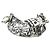 Borsa a tracolla Balenciaga Cagol XS da donna Nero Bianco - vista 2