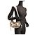 Borsa a tracolla Balenciaga Cagol XS da donna Nero Bianco - vista 8