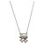 Tiffany & Co Tiffany Cross Ribbon Kombinationshalskette Silber Golden