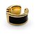 Hermès Orecchini Ear Cuff Hermes Olympe PM Nero D'oro - vista 2