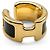 Hermès Orecchini Ear Cuff Hermes Olympe PM Nero D'oro - vista 3