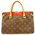 Borsa Louis Vuitton Monogram Pallas BB Marrone Fuschia