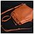 Tod's Double T Mini-Rucksack aus orangefarbenem Leder - Ansicht 3