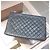 Chanel gestepptes Leder-Pouch Schwarz - Ansicht 2