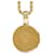 Collana Dior Gold Plated Strass CD Logo Pendant D'oro - vista 3