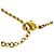 Collana Dior Gold Plated Strass CD Logo Pendant D'oro - vista 5