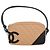 Chanel Beige Quilted Lambskin Cambon Ligne Pochette
