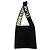 Céline Celine Borsa a tracolla in cotone crochet nero - vista 2
