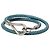 Bracciale Double Tour Jumbo Hook in pelle intrecciata e palladio blu Hermès