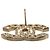 Orecchini Chanel Gold CC placcati oro con strass e chiusura a pressione D'oro - vista 3