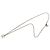 Collana con pendente Chanel Silver CC in ottone e strass Argento