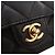 Chanel Mini Quilted Lambskin Top Handle Flap Nero - vista 4