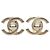 Orecchini a clip Chanel Silver CC Brass Turnlock Argento