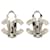 Orecchini a clip Chanel Silver CC in ottone e strass Argento - vista 2