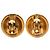 Orecchini a clip Chanel Gold CC placcati in oro D'oro - vista 2