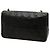 Chanel Black CC Quilted Lambskin Full Single Flap Nero - vista 2