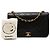 Chanel Black CC Quilted Lambskin Full Single Flap Nero - vista 7
