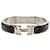 Bracciale Clic H PM in smalto nero stretto Hermès