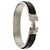 Bracciale Clic H PM in smalto nero stretto Hermès - vista 5