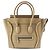 Céline Celine Bolsa Luggage Micro em Pele de Bezerro Drummed Bege