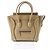 Céline Celine Bolsa Luggage Micro em Pele de Bezerro Drummed Bege - vista 11