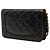 Chanel Wallet On Chain aus schwarzem gestepptem Lammleder CC - Ansicht 2