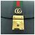 Gucci Black Small Calfskin Web Ophidia Top Handle Flap Nero - vista 6