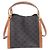 Céline Celine Borsa Cube Small Triomphe in tela rivestita nera Nero - vista 2