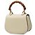 Bamboo Borsa Gucci 1947 Mini in vitello bianco con manico in bambù - vista 2