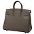 Hermès Gray Togo Birkin Retourne 25 Marrone Grigio antracite - vista 2