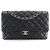 Chanel Black Jumbo Classic Caviar Double Flap Nero
