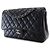 Chanel Black Jumbo Classic Caviar Double Flap Nero - vista 2