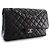 Chanel Black Jumbo Classic Caviar Double Flap Nero - vista 3