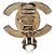 Orecchini a clip Chanel Silver CC Brass Turn Lock Argento - vista 3