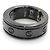 GUCCI OURA Interlocking G Band Ring Schwarz - Ansicht 2