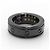 GUCCI OURA Interlocking G Band Ring Schwarz - Ansicht 3