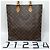 Borsa Louis Vuitton Sac Plat Marrone Nero Blu Monogramma - vista 2