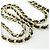 Catena per portafoglio Chanel Timeless Classic Line AP0250 Nero Bordò - vista 4