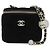 Borsa a tracolla Chanel AP1447 in velluto Nero