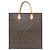 Borsa Louis Vuitton Monogram Sac Plat Marrone