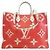 Borsa Louis Vuitton Monogram Giant OnTheGo GM Rosso