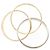 Anello Cartier Trinity in oro rosa bianco e giallo 18K - vista 3