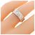 Cartier Ehering aus 18K Weißgold mit Diamanten - Ansicht 5