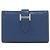 Hermès Tarjetero Hermes Bearn Deep Blue Azul oscuro