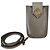 Borsa a tracolla per telefono Fendi FF Diamond Grigio
