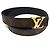 Cinturón reversible para mujer Louis Vuitton Castaño Negro