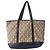 Carolina Herrera Borsa Tote CH Monogram Marrone Beige