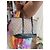Carolina Herrera Borsa Tote CH Monogram Marrone Beige - vista 19