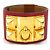 Hermès Bracciale Charm Hermes in Oro e Pelle Rossa Rosso D'oro