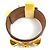 Hermès Bracciale Charm Hermes in Oro e Pelle Rossa Rosso D'oro - vista 5